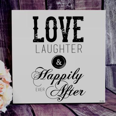 Wedding  Happily Ever After Wall Plaque Image 1