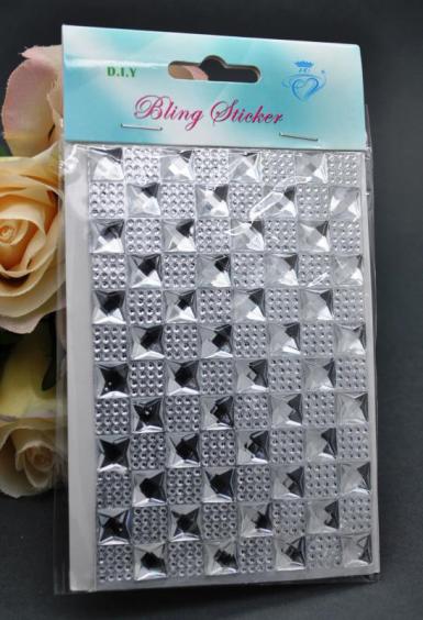 Wedding  Bling Stickers 8.5cm x 12.5cm Image 1