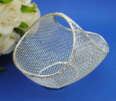 Wedding  Bomboniere - silver mesh basket Image 1