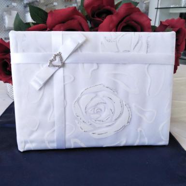 Wedding  Guest Book - Glitter Rose Image 1