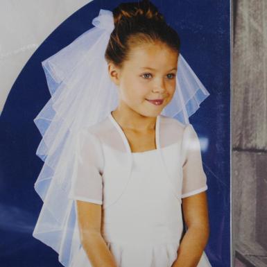 Wedding  Veil - First Communion White Veil Image 1