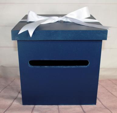 Wedding  Navy Wishing Well Box - Hire Image 1