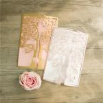 Love Tree Design Laser Cut Wedding Invitation image