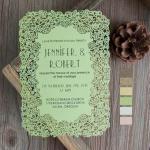 Unique Flat Laser Cut Wedding Invitations image