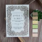 Exquisite Flat Laser Cut Wedding Invitations image