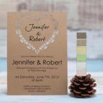 Graceful Heart Design Laser Cut Wedding Invites image