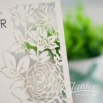 Summer Blossom Laser Cut Wedding Invites image