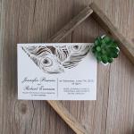 Glamorous Peacock Feather Flat Laser Cut Invites image