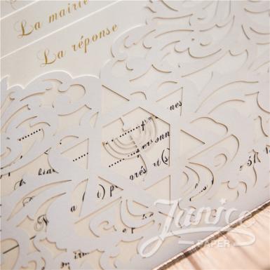 Wedding  Up-Scale Exquisite Northern Star Laser Cut Wedding Invitation  ( 8.7*6.1 inch) Image 1