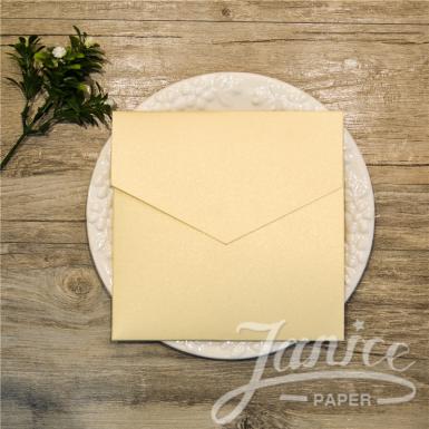 Wedding  Elegant Square Pocket Wedding Invitation Image 1