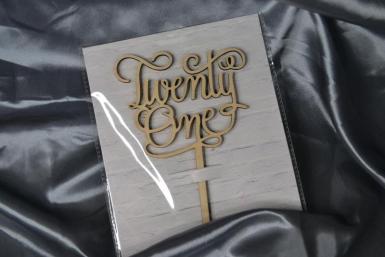 Wedding  Twenty One Cake Topper Image 1