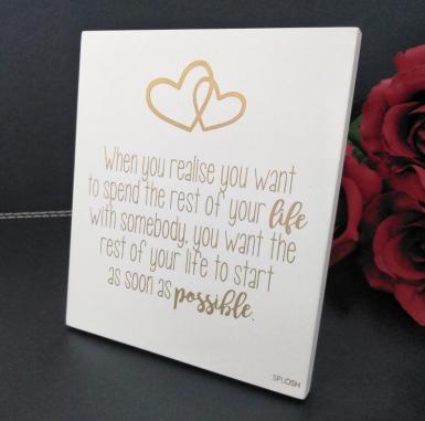 Wedding  Gold Love Note Table Sign Image 1