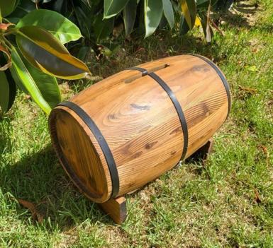 Wedding  Wine Barrel Rustic Wishing Well - Hire Only Image 1