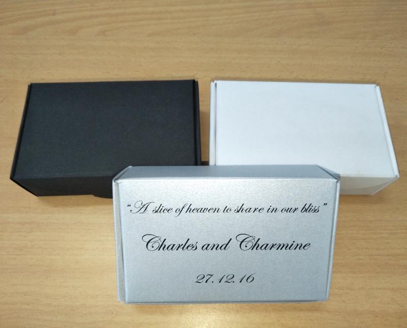 wedding cake box bomboniere