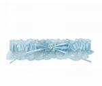 Blue Garter with Pearl Heart image