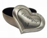 Flower Girl Pewter Trinket Box image