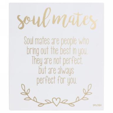 Wedding  Soul Mates Verse Sign Keepsake Image 1