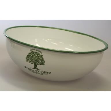 Wedding  Enamel Huile D'Olive Salad Bowl Image 1