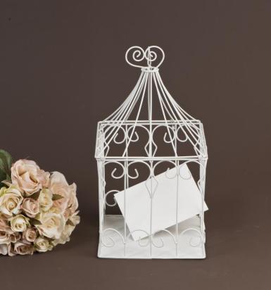 Wedding  Swirl Hearts Wire Card Keeper Image 1