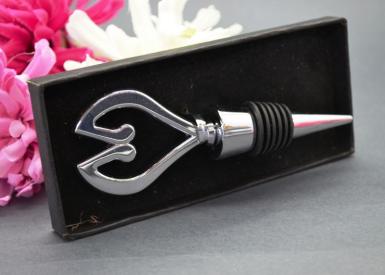 Wedding  Bottle Stopper with Heart - Boxed Image 1
