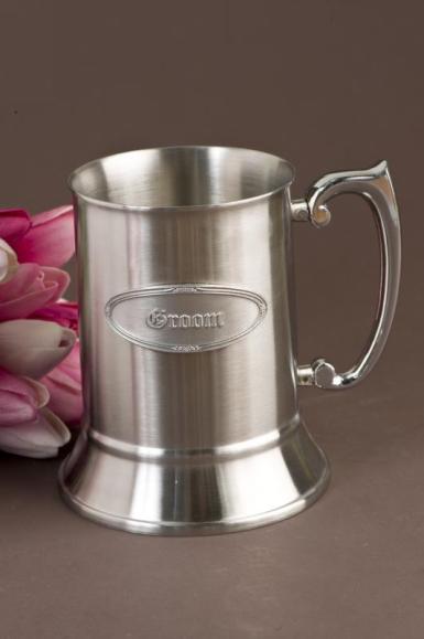Wedding  Stainless Steel Beer Mug - Customised Image 1