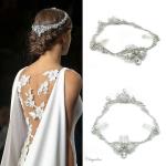 Chrysalini Crystal Bridal Crown, Wedding Tiara - AMBER image