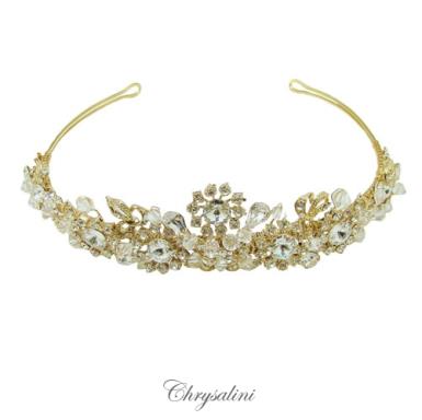 Chrysalini Crystal Bridal Crown, Wedding Tiara - E73267G E73267G Image 1