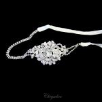 Chrysalini Bridal Headband, Wedding Vine Hairpiece with Crystals - HB20894 image