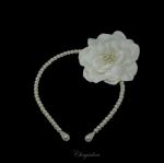 Chrysalini Bridal Headband, Wedding Vine Hairpiece with Pearls - HB005 image