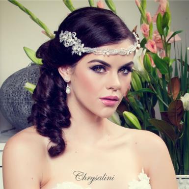 Chrysalini Bridal Headband, Wedding Vine Hairpiece with Pearls - HOLLY.5230 HOLLY.5230 Image 1