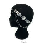 Chrysalini Designer Wedding Hairpiece, Deluxe Bridal Fascinator - Alison image