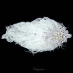 Chrysalini Designer Wedding Hairpiece, Deluxe Bridal Fascinator - AR69736 image