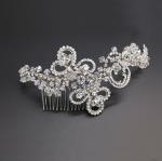 Chrysalini Designer Wedding Hairpiece, Deluxe Bridal Fascinator - C6034 image