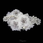 Chrysalini Designer Wedding Hairpiece, Deluxe Bridal Fascinator - E908901 image