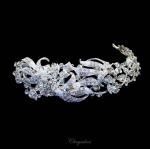 Chrysalini Designer Wedding Hairpiece, Deluxe Bridal Fascinator - E93897 image