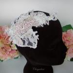 Chrysalini Designer Wedding Hairpiece, Deluxe Bridal Fascinator - LEANNE image