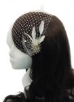 Chrysalini Designer Wedding Hairpiece, Deluxe Bridal Fascinator - R62619 image