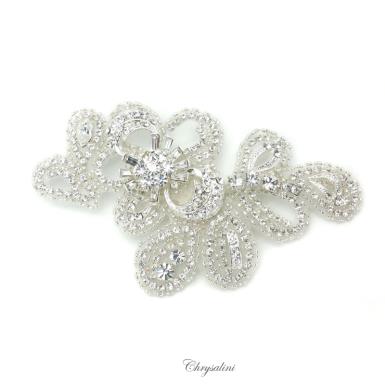 Chrysalini Designer Wedding Hairpiece, Deluxe Bridal Fascinator - R64992 R64992  Image 1