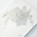 Chrysalini Designer Wedding Hairpiece, Deluxe Bridal Fascinator - R65229 image