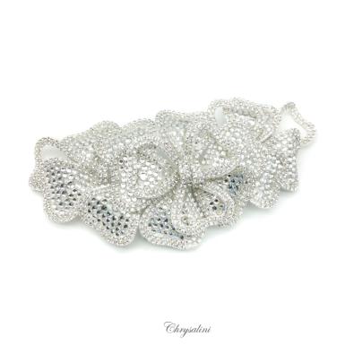 Chrysalini Designer Wedding Hairpiece, Deluxe Bridal Fascinator - R66198 R66198 Image 1