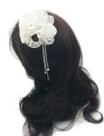 Chrysalini Designer Wedding Hairpiece, Deluxe Bridal Fascinator - R66274 image