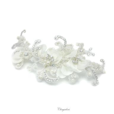 Chrysalini Designer Wedding Hairpiece, Deluxe Bridal Fascinator - R67430 R67430 Image 1