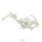 Chrysalini Designer Wedding Hairpiece, Deluxe Bridal Fascinator - R67520 image