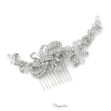 Chrysalini Designer Wedding Hairpiece, Deluxe Bridal Fascinator - R676273 R676273 Image 1