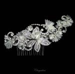 Chrysalini Designer Wedding Hairpiece, Deluxe Bridal Fascinator - R69623 image