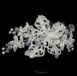 Chrysalini Designer Wedding Hairpiece, Deluxe Bridal Fascinator - R80780 image