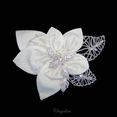 Chrysalini Designer Wedding Hairpiece, Deluxe Bridal Fascinator - R81898 R81898 Image 1