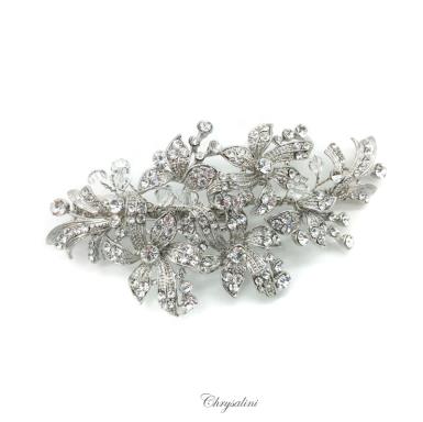 Chrysalini Designer Wedding Hairpiece, Deluxe Bridal Fascinator - R841512 R841512 Image 1