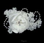 Chrysalini Designer Wedding Hairpiece, Deluxe Bridal Fascinator - ZOE.5229 image