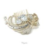 Chrysalini Crystal Bridal Crown, Wedding Comb Hairpiece - C4801 image